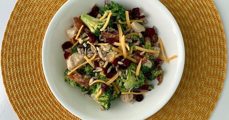 Broccoli Bacon Salad with Chicken